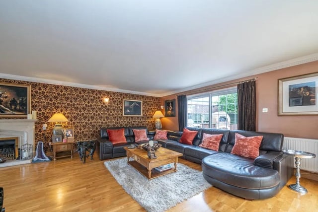 The main living area of the property is described by estate agents as 'an absolutely wonderful entertaining space'.