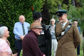 Albert met the modern incarnation of the regiment he served in 80 years ago