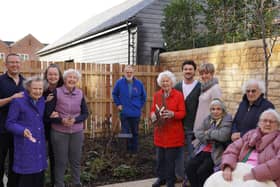 Clarendon House residents with Andy Savage of Buckingham Men in Sheds