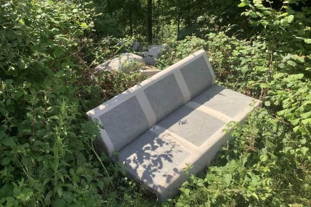More of the fly-tipped waste