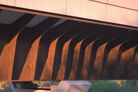 Computer generated image of the Small Dean Viaduct up close