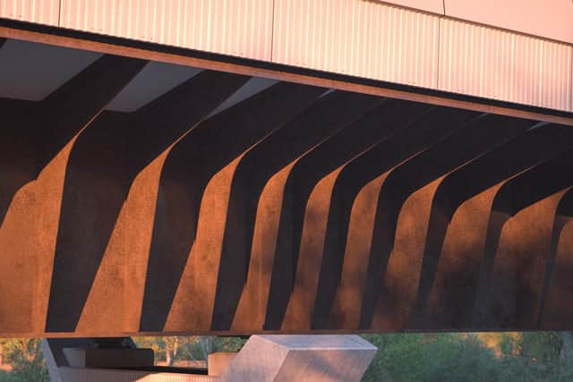 Computer generated image of the Small Dean Viaduct up close