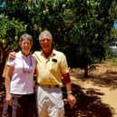 Liz and Geoff in Malawi visiting projects