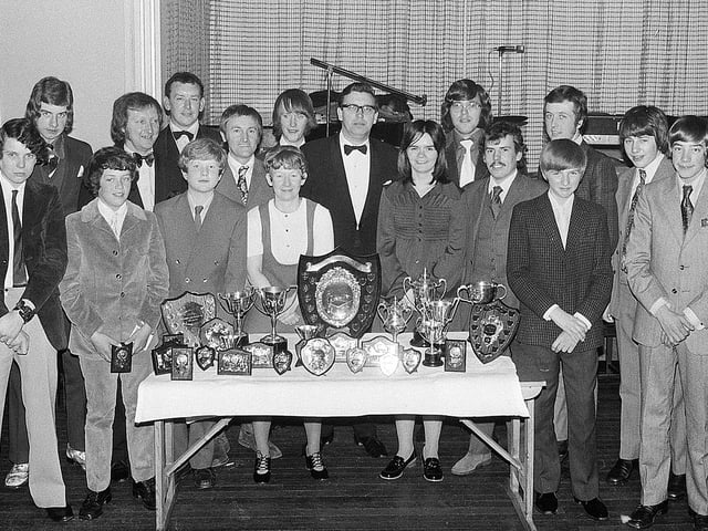 Mansfield Table Tennis League's presentation night in 1972