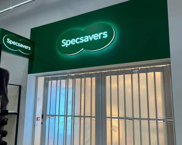 The new store front at Specsavers Aylesbury