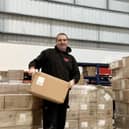Lee and Lorraine Lewis with some donated stock.