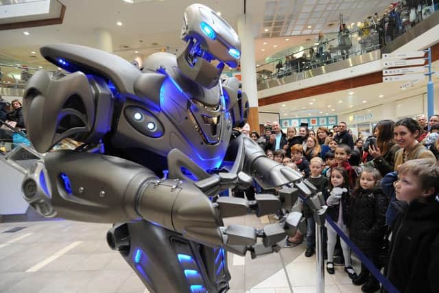 Don't miss an opportunity for some family fun when Titan the Robot visits Friars Square