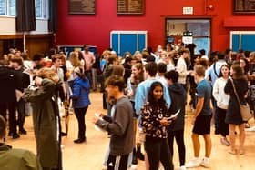 Students came in to school early to collect their results