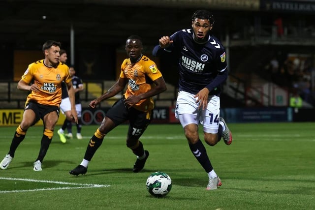 CAMBRIDGE, ENGLAND - AUGUST 02:  Tyler Burey of Millwall runs with the ball during the Carabao Cup First Round match between Cambridge United and Millwall at Abbey Stadium on August 02, 2022 in Cambridge, England. (Photo by David Rogers/Getty Images) : Tyler Burey is close to returning to English football with League Two club Fleetwood Town, according to journalist Pete O’Rourke. Burey was on the books at Millwall between 2019 and 2023, when he departed to sign for Danish side OB. The 23-year-old spent the second half of last season back in England on loan at Oxford United in League One.