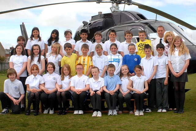 The day a helicopter came to school. Remember this from 12 years ago?