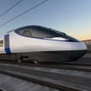 Artist's impression of an HS2 train