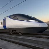 Artist's impression of an HS2 train