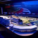 The replica Silverstone is over 25m long.