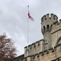 Limp flag of St George at County Hall