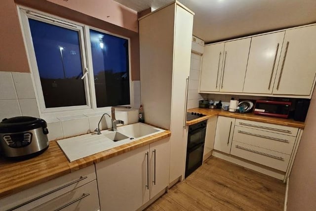 The property's cosy kitchen