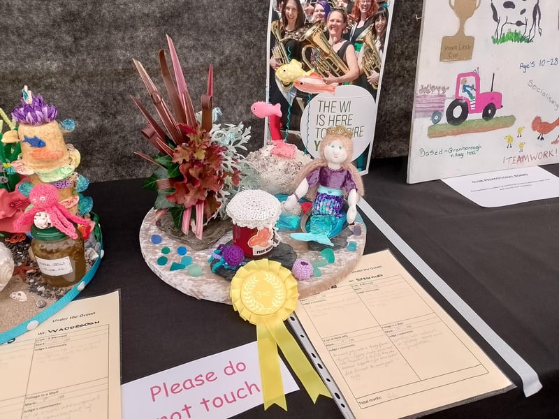 Third in the crafts competition: Stewkley WI