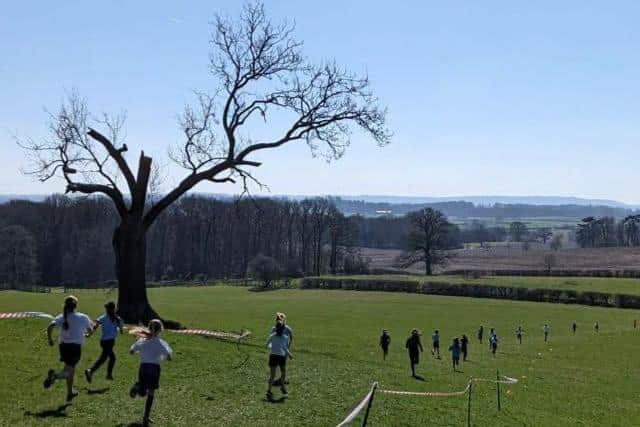 The grounds of Ascott House are a beautiful setting for the race.