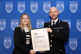 Bucks hero, Liberty Leeder and Chief Constable Jason Hogg