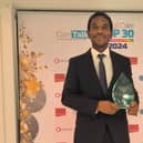Francis with his award