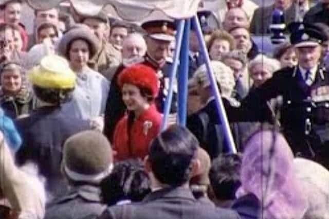 The Queen in Aylesbury, photo from Stewkley Film Archive