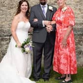 Tasha and Scott Cooper, with Scott's mum, Linda