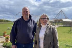 Steph Harwood and Paul Irwin are standing are representing Reform UK in the upcoming local elections .Photo from Charlie Smith/Local Democracy Reporting Service