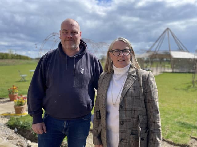 Steph Harwood and Paul Irwin are standing are representing Reform UK in the upcoming local elections .Photo from Charlie Smith/Local Democracy Reporting Service