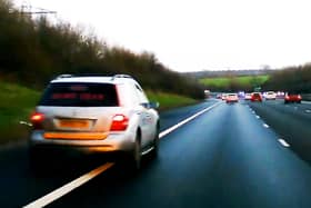 Connors was doing speeds of up to 100mph on the hard shoulder
