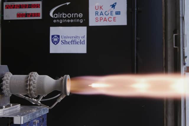 A look at the rocket engines used at the event