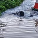 A burst water main has caused traffic chaos this morning