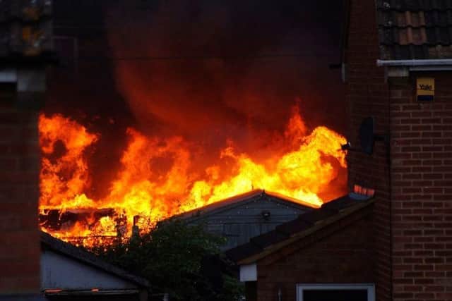 Another photo of the blaze in Meadowcroft from Ron Adams