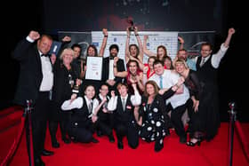 Aylesbury's Waterside Theatre team celebrate their awards. Photo: AWT/ATG