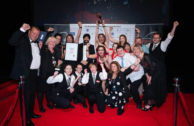 Aylesbury's Waterside Theatre team celebrate their awards. Photo: AWT/ATG