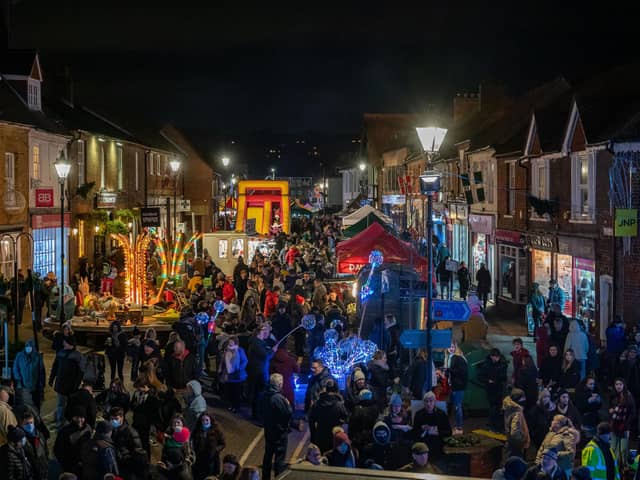 A previous lights switch on event at Princes Risborough, photo from Hayley Watkins Photography