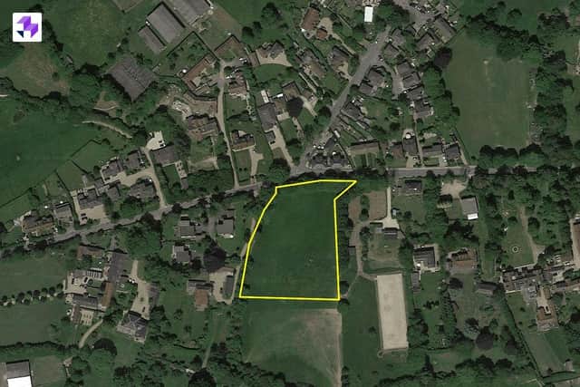 the paddock where the homes would be constructed