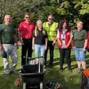 The British Garden Centres team supporting Greenfingers and St Andrew’s Hospice with volunteer day