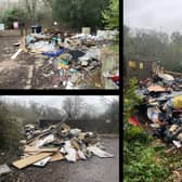 The court heard that between September 2022 and January 2024, McDonagh was linked to nine large piles of illegally dumped waste. Photos: Bucks Council