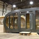 Modular pod for CCHU undergoing construction before coming to Stoke Mandeville, photo from Mike Snell