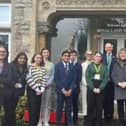 RLS students and staff with visiting German students and staff