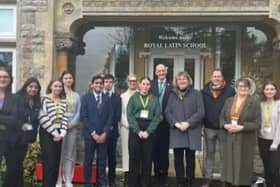 RLS students and staff with visiting German students and staff
