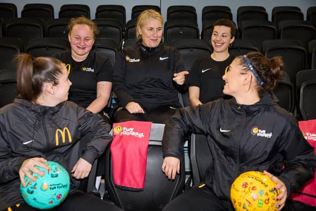 McDonald's Fun Football Ambassador Emma Hayes