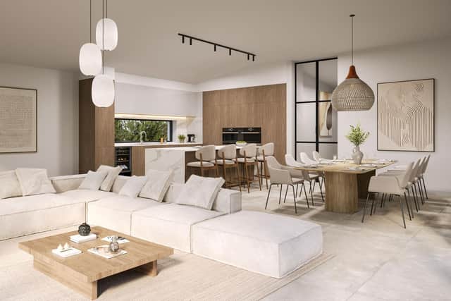 Example interior. Option to design your own space.