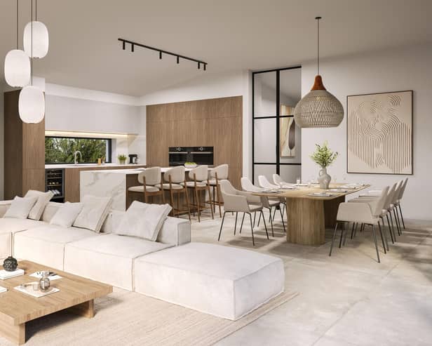 Example interior. Option to design your own space.