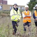 Barratt Homes staff marking the official handover, photo from Matt Reading