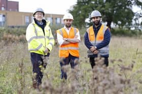 Barratt Homes staff marking the official handover, photo from Matt Reading