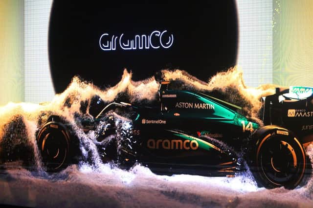 The Aramco Future Tech exhibit at Silverstone Museum