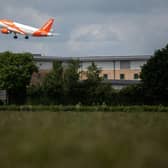 An EasyJet plane taking off in 2022 (Photo by Chris J Ratcliffe/Getty Images)
