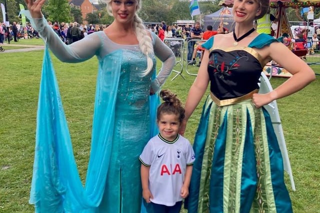 Disney princesses in attendance