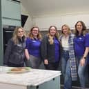 The Wickes team with Kimberley Walsh