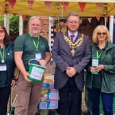 Mayor Tim Dixon at a recent Town Council Event with Aylesbury Foodbank 